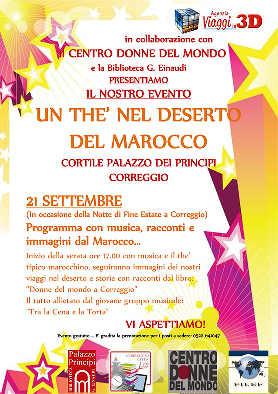 LOCANDINA EVENTO MAROCCO - NOTTE DI FINE ESTATE 21 SEP2024